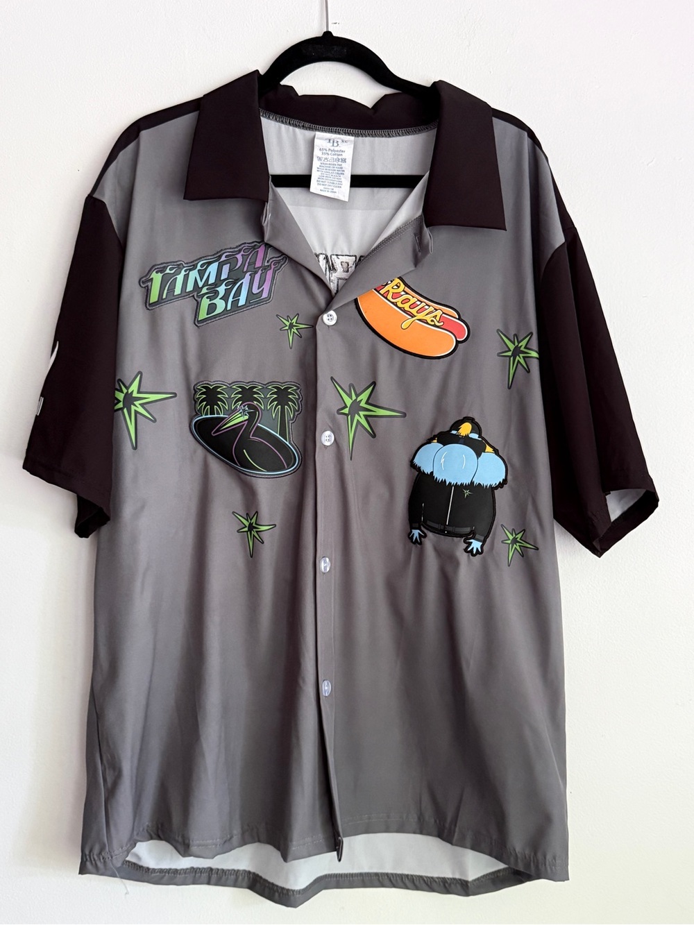 Tampa Bay Rays City Connect Shirt  Raymond SGA Grit Glow Manatee Button Up XL